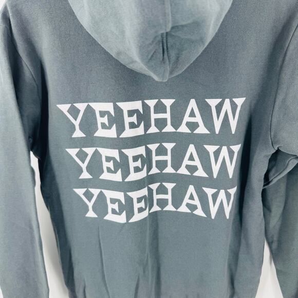 Desert Bloom Yeehaw Graphic Hoodie 100% Recycled Cotton Sweatshirt Size XS - Picture 6 of 8